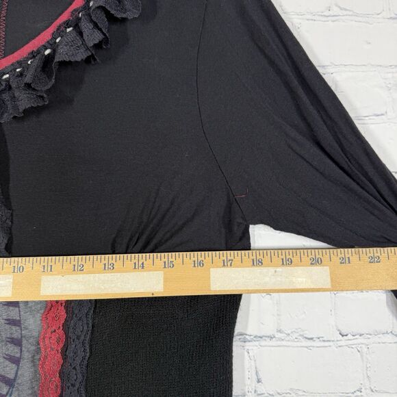 Emma G Babydoll Mini Dress Women Size XL Flowy Gothic Whimsigoth Witchy Vampire - Picture 6 of 12